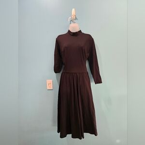 Vixen By Micheline Pitt Black Midi Dress